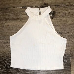 White Halter Top